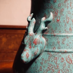 Tuxedo Park Junk Shop New Arrivals Hu Form Vase With Deer