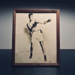 Tuxedo Park Junk Shop Autographed Portrait Of Boxer Jack Dempsey