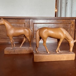 Tuxedo Park Junk Shop New Arrivals A Fine Pair Of Antique Hand-carved Horses