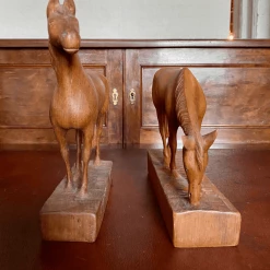 Tuxedo Park Junk Shop New Arrivals A Fine Pair Of Antique Hand-carved Horses