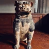 Tuxedo Park Junk Shop New Arrivals Japanese Polychrome Carved Wood Shishi Lion