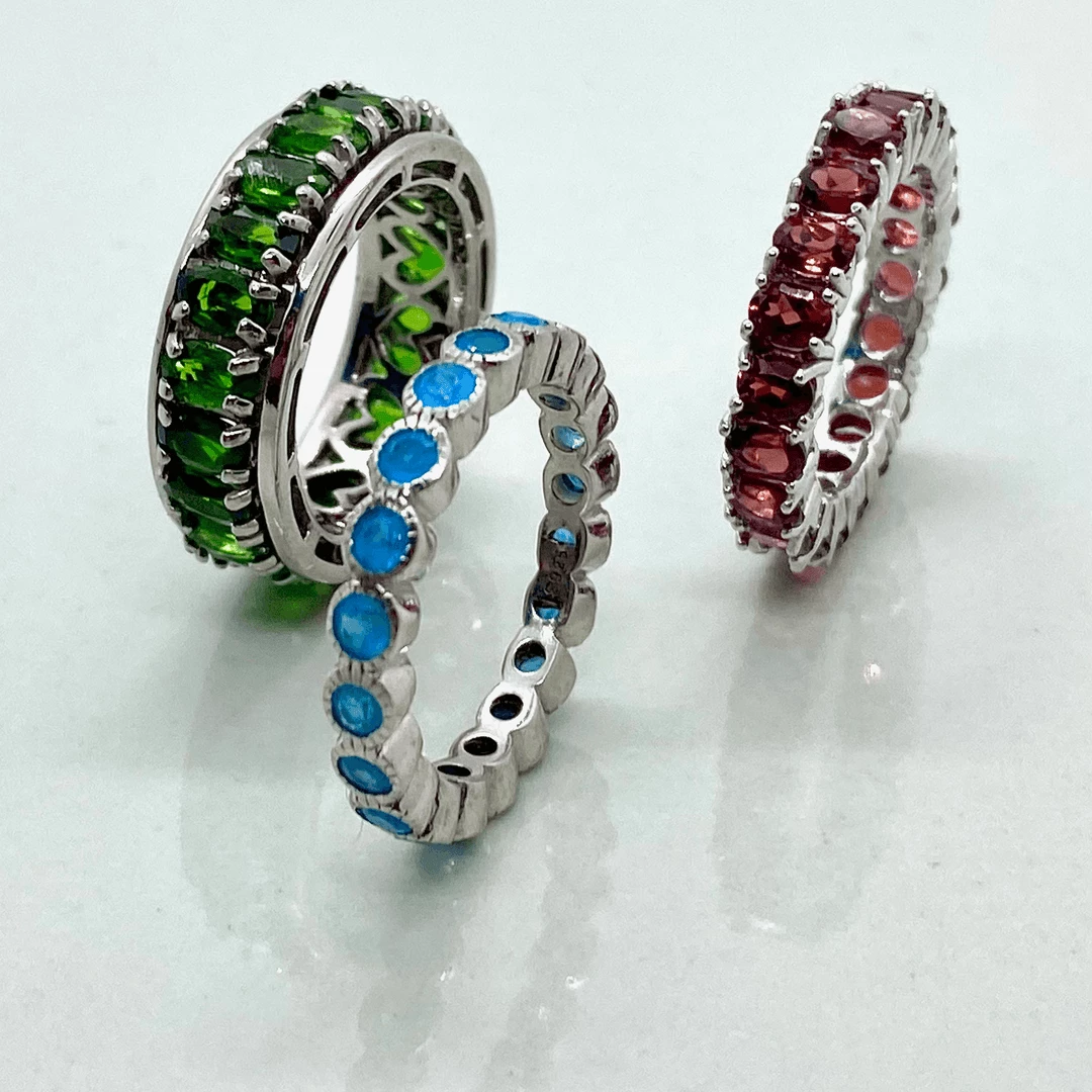 Tuxedo Park Junk Shop Natural Gemstone Eternity Bands 1 Tuxedo Park Junk Shop Natural Gemstone Eternity Bands