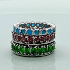 Tuxedo Park Junk Shop Natural Gemstone Eternity Bands 9 Tuxedo Park Junk Shop Natural Gemstone Eternity Bands