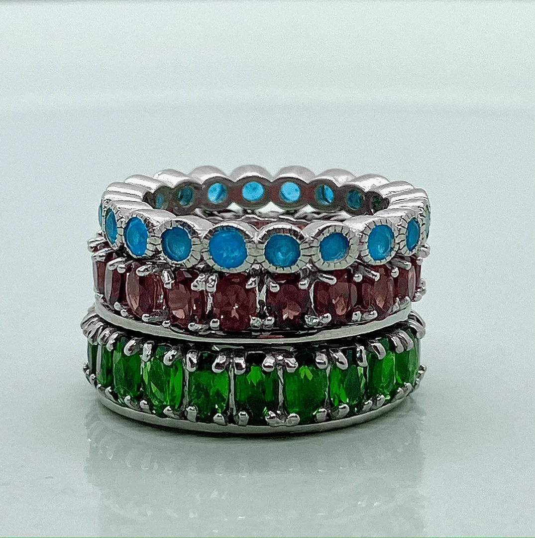 Tuxedo Park Junk Shop Natural Gemstone Eternity Bands 5 Tuxedo Park Junk Shop Natural Gemstone Eternity Bands