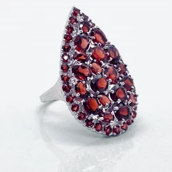 Tuxedo Park Junk Shop Natural Red-Orange Mozambique Garnet Ring New Arrivals