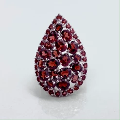 Tuxedo Park Junk Shop Natural Red-Orange Mozambique Garnet Ring New Arrivals