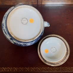 Tuxedo Park Junk Shop Blue And White Porcelain Dragons Teapot