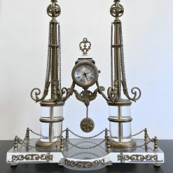 Tuxedo Park Junk Shop Neo-Classical Acrylic Mantle Clock