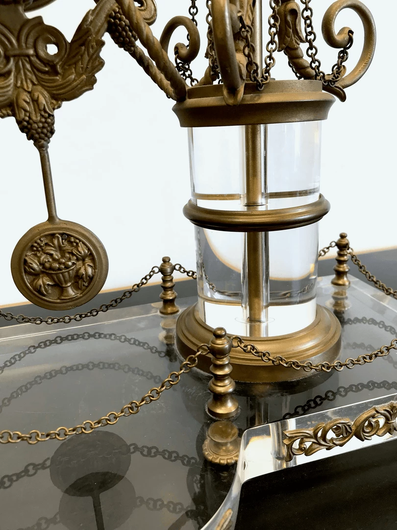 Tuxedo Park Junk Shop Neo-Classical Acrylic Mantle Clock 3 Tuxedo Park Junk Shop Neo-Classical Acrylic Mantle Clock