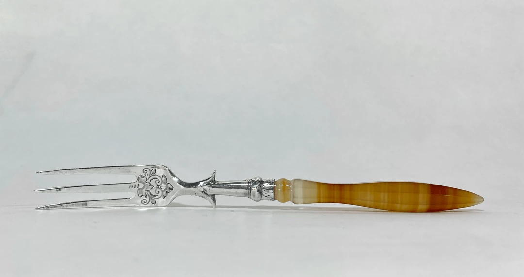 Tuxedo Park Junk Shop New Arrivals 19th Century Sterling Fork With Carnelian Handle 1 Tuxedo Park Junk Shop New Arrivals 19th Century Sterling Fork With Carnelian Handle