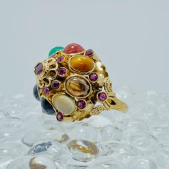 Tuxedo Park Junk Shop 14K Dome Of Precious Stones