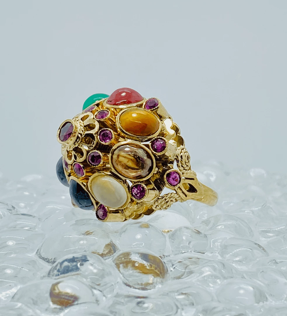 Tuxedo Park Junk Shop 14K Dome Of Precious Stones 2 Tuxedo Park Junk Shop 14K Dome Of Precious Stones