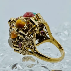 Tuxedo Park Junk Shop 14K Dome Of Precious Stones 8 Tuxedo Park Junk Shop 14K Dome Of Precious Stones