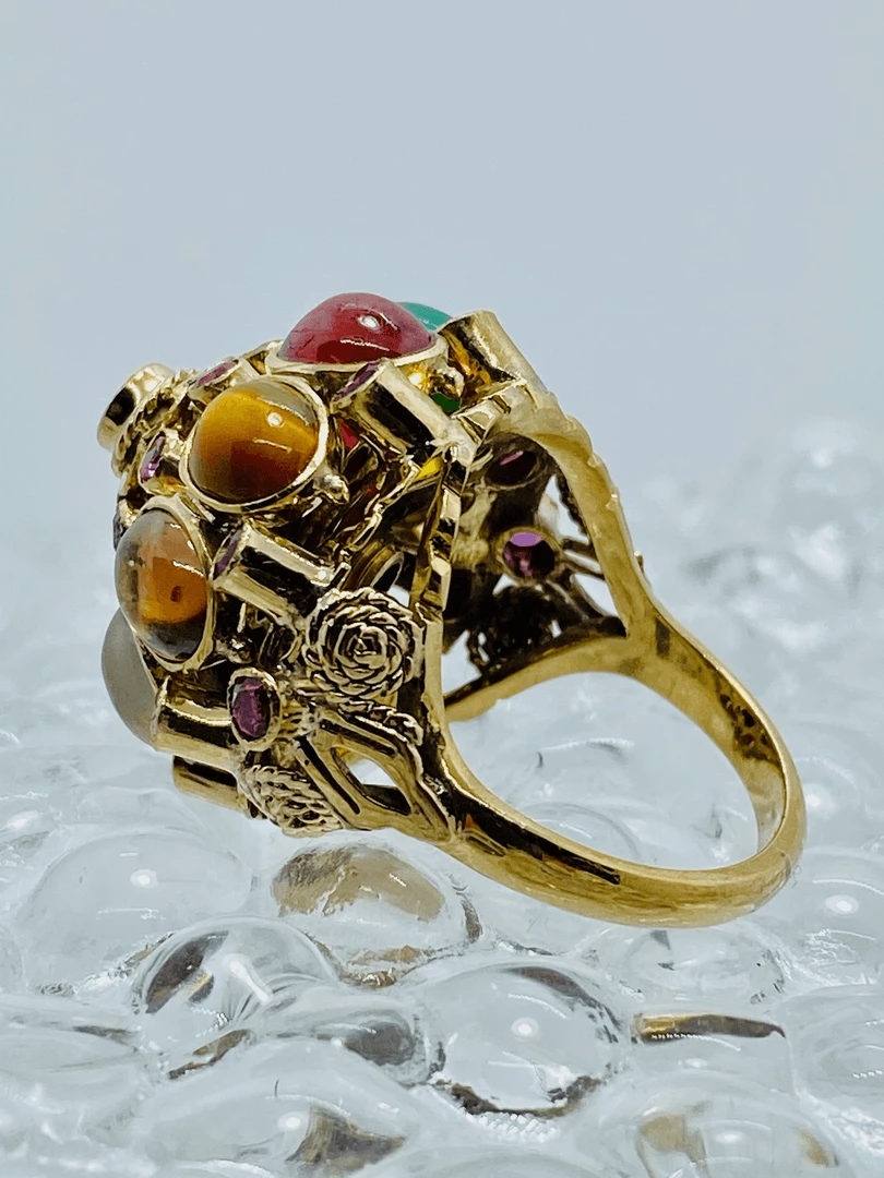 Tuxedo Park Junk Shop 14K Dome Of Precious Stones 4 Tuxedo Park Junk Shop 14K Dome Of Precious Stones