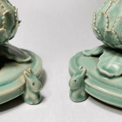 Tuxedo Park Junk Shop New Arrivals Antique Korean Celadon Reticulated Censers