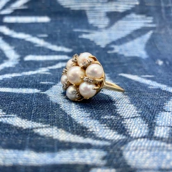 Tuxedo Park Junk Shop Jewelry Pearl And Diamond Crown