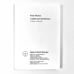 Tuxedo Park Junk Shop Andy Warhol ‘Ladies And Gentlemen’ Gallery Announcement Zurich 1976 New Arrivals