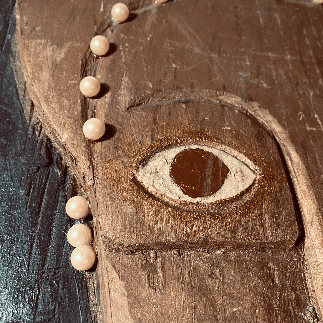 Tuxedo Park Junk Shop Carved Wood Folk Art Portrait 3 Tuxedo Park Junk Shop Carved Wood Folk Art Portrait