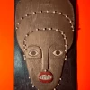 Tuxedo Park Junk Shop Carved Wood Folk Art Portrait