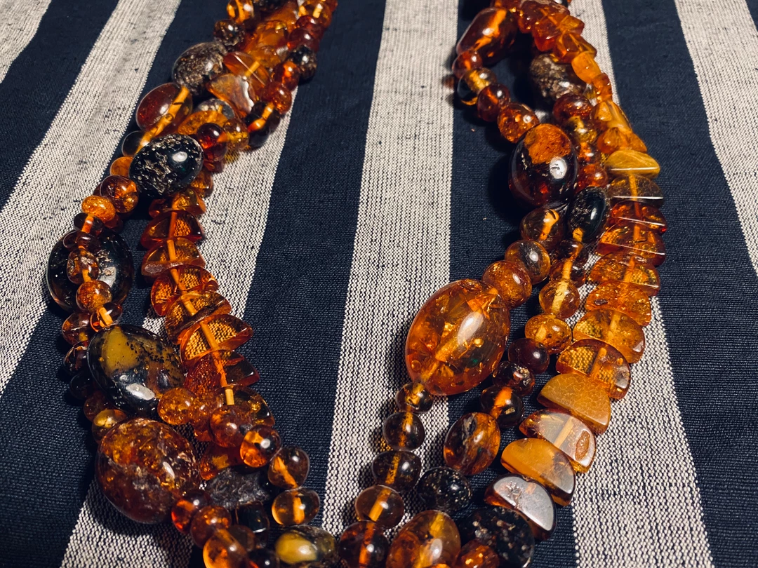 Tuxedo Park Junk Shop Natural Baltic Amber Necklace With Tassel 5 Tuxedo Park Junk Shop Natural Baltic Amber Necklace With Tassel