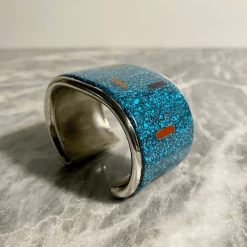 Tuxedo Park Junk Shop New Arrivals Mark Yazzie Turquoise Coral Lapis Cuff