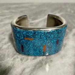 Tuxedo Park Junk Shop New Arrivals Mark Yazzie Turquoise Coral Lapis Cuff