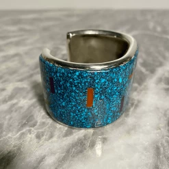 Tuxedo Park Junk Shop New Arrivals Mark Yazzie Turquoise Coral Lapis Cuff