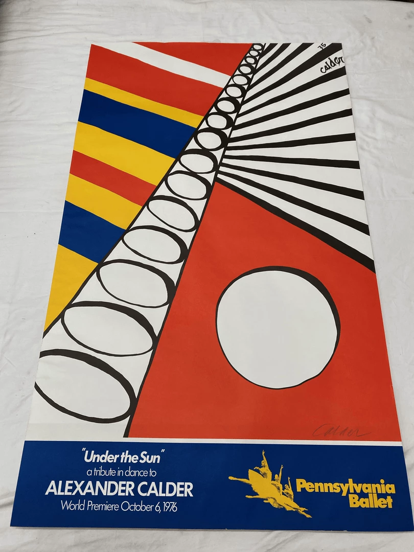 Tuxedo Park Junk Shop Alexander Calder Under The Sun, 1976 Pennsylvania Ballet Lithograph 1 Tuxedo Park Junk Shop Alexander Calder Under The Sun, 1976 Pennsylvania Ballet Lithograph