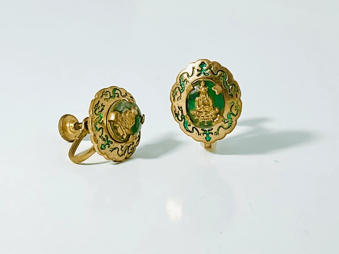 Tuxedo Park Junk Shop Vintage Buddha Earrings 1 Tuxedo Park Junk Shop Vintage Buddha Earrings