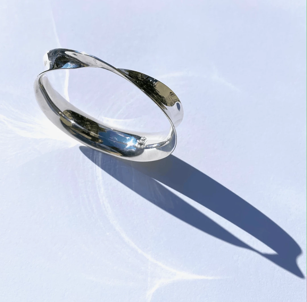 Tuxedo Park Junk Shop Sterling Silver Ellipse Bangle New Arrivals 1 Tuxedo Park Junk Shop Sterling Silver Ellipse Bangle New Arrivals