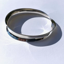 Tuxedo Park Junk Shop Sterling Silver Ellipse Bangle New Arrivals