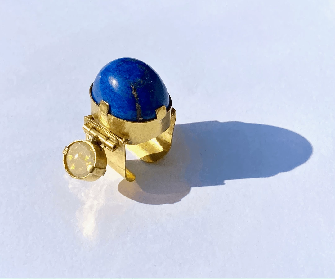 Tuxedo Park Junk Shop Mary Kretsinger Lapis And Opal Ring 3 Tuxedo Park Junk Shop Mary Kretsinger Lapis And Opal Ring