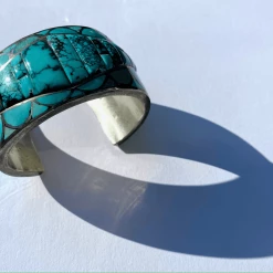 Tuxedo Park Junk Shop Art Deco Turquoise Cuff By DJ Stewart New Arrivals