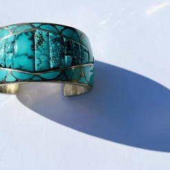 Tuxedo Park Junk Shop Art Deco Turquoise Cuff By DJ Stewart New Arrivals