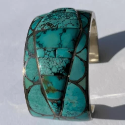 Tuxedo Park Junk Shop Art Deco Turquoise Cuff By DJ Stewart New Arrivals