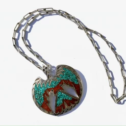 Tuxedo Park Junk Shop Old Pawn Navajo Thunderbird Necklace