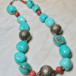 Tuxedo Park Junk Shop Vintage Tibetan Turquoise Necklace