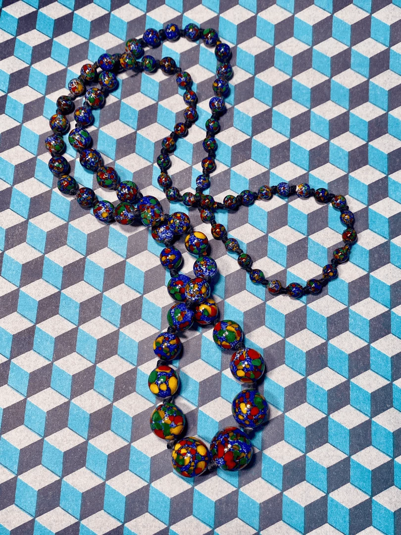 Tuxedo Park Junk Shop New Arrivals Graduated Strand Of Murano Glass 1 Tuxedo Park Junk Shop New Arrivals Graduated Strand Of Murano Glass