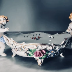 Tuxedo Park Junk Shop Von Schierholz Handmalerei Putti Dish New Arrivals