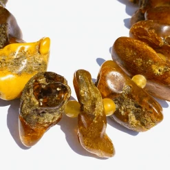 Tuxedo Park Junk Shop Vintage Raw Baltic Amber Necklace