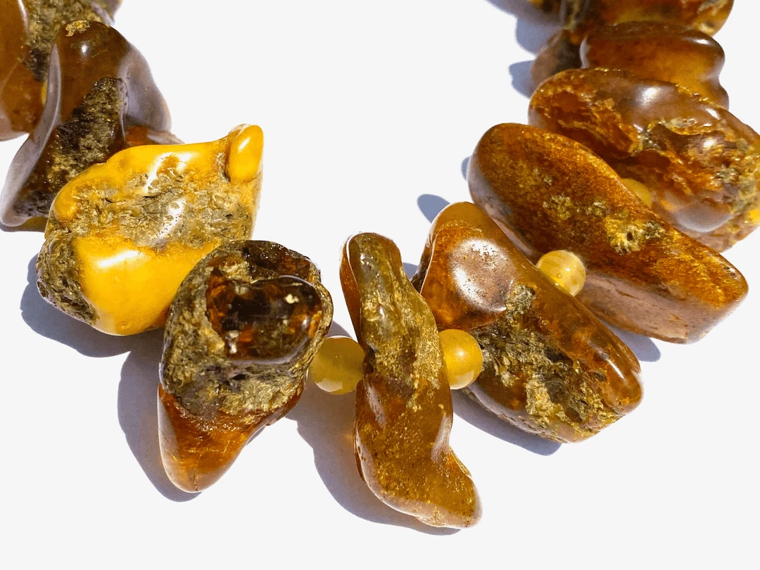 Tuxedo Park Junk Shop Vintage Raw Baltic Amber Necklace 2 Tuxedo Park Junk Shop Vintage Raw Baltic Amber Necklace