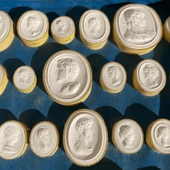 Tuxedo Park Junk Shop Grand Tour Cased Plaster Impronte From Thomas Cade Circa 1830