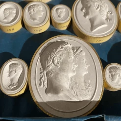 Tuxedo Park Junk Shop Grand Tour Cased Plaster Impronte From Thomas Cade Circa 1830