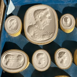 Tuxedo Park Junk Shop Grand Tour Cased Plaster Impronte From Thomas Cade Circa 1830