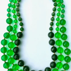 Tuxedo Park Junk Shop Triple Strand Art Deco Necklace