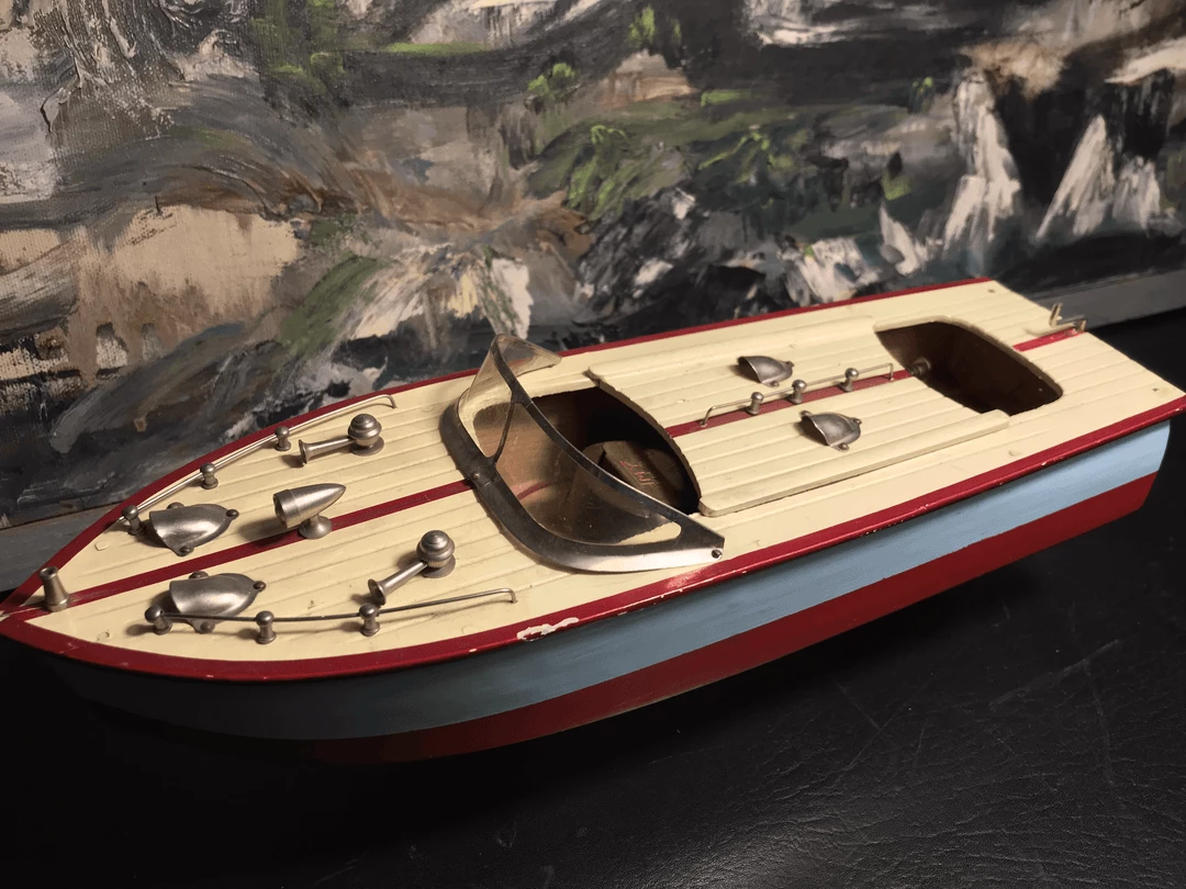 Tuxedo Park Junk Shop New Arrivals 1950s Japanese Wooden Toy Motorboat 3 Tuxedo Park Junk Shop New Arrivals 1950s Japanese Wooden Toy Motorboat