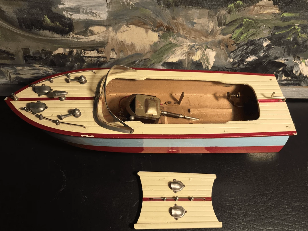 Tuxedo Park Junk Shop New Arrivals 1950s Japanese Wooden Toy Motorboat 4 Tuxedo Park Junk Shop New Arrivals 1950s Japanese Wooden Toy Motorboat