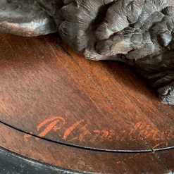 Tuxedo Park Junk Shop Deux French Tableau De Chasse En Spelter Bronze Sur Médaillon De Bois By Paul Comoléra New Arrivals