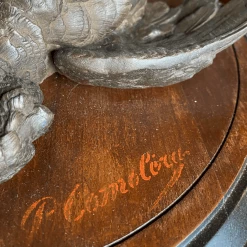 Tuxedo Park Junk Shop Deux French Tableau De Chasse En Spelter Bronze Sur Médaillon De Bois By Paul Comoléra New Arrivals