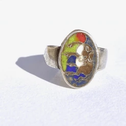 Tuxedo Park Junk Shop Qing Dynasty Cloisonné Ring New Arrivals